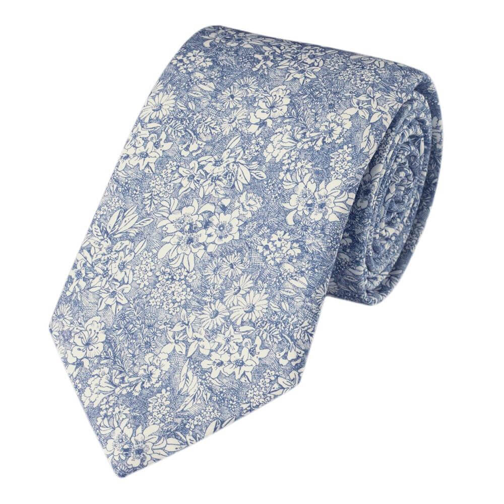 Charles Tyrwhitt Liberty Tie Floral Print - Royal Blue